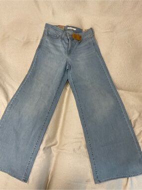 Levi's Light Blue Wide-Leg Jeans